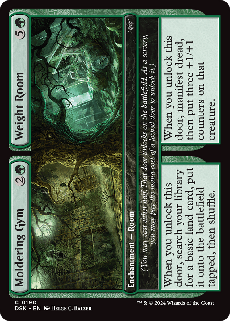 Moldering Gym // Weight Room⁣ - Duskmourn: House of Horror⁣ (Common)⁣ [190]