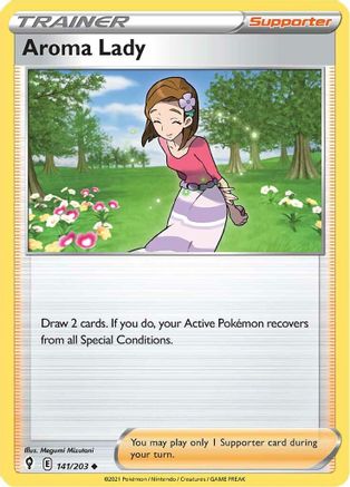 Aroma Lady 141/203  SWSH07 Evolving Skies - Uncommon