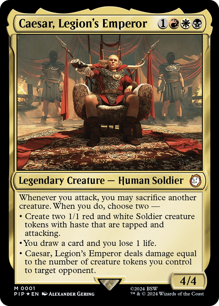 Caesar, Legion's Emperor⁣ - Universes Beyond: Fallout⁣ (Mythic)⁣ [1]