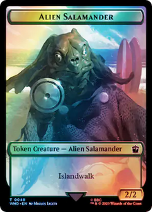 Alien Salamander (TWHO-048) - Doctor Who Tokens Foil