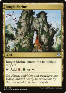 Jungle Shrine⁣ - Commander: March of the Machine⁣ (Uncommon)⁣ [408]