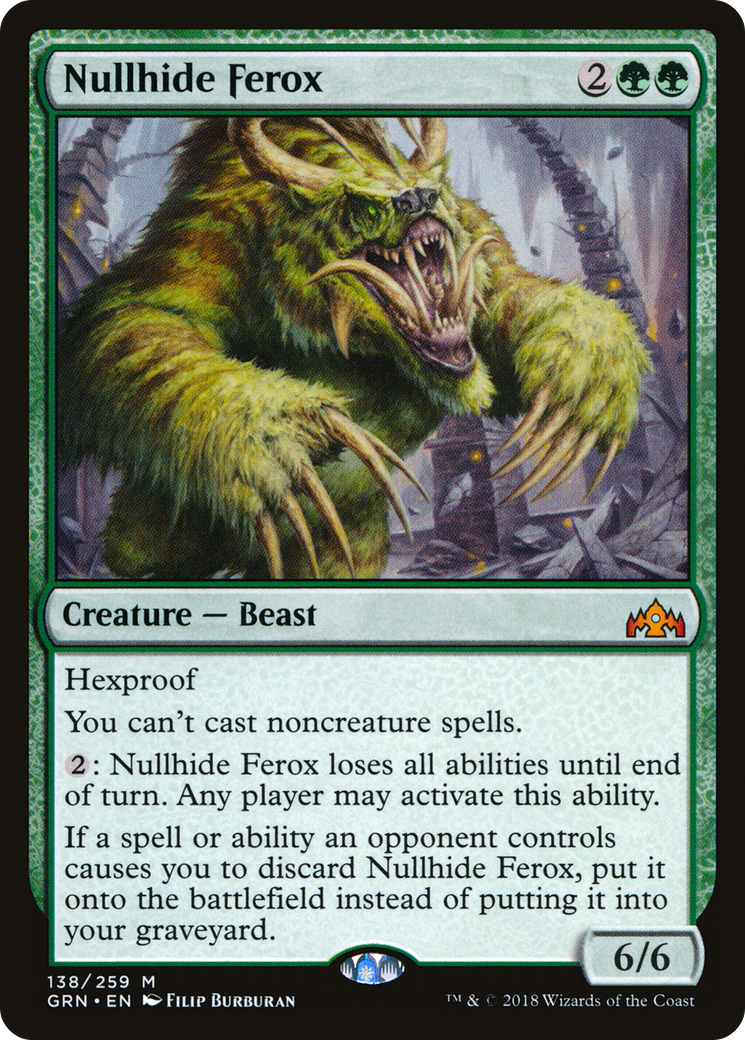 Nullhide Ferox⁣ - Guilds of Ravnica⁣ (Mythic)⁣ [138]
