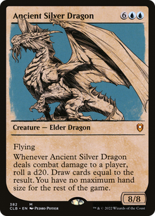 Ancient Silver Dragon (Showcase) (CLB-382) - Commander Legends: Battle for Baldur's Gate: (Showcase) Foil