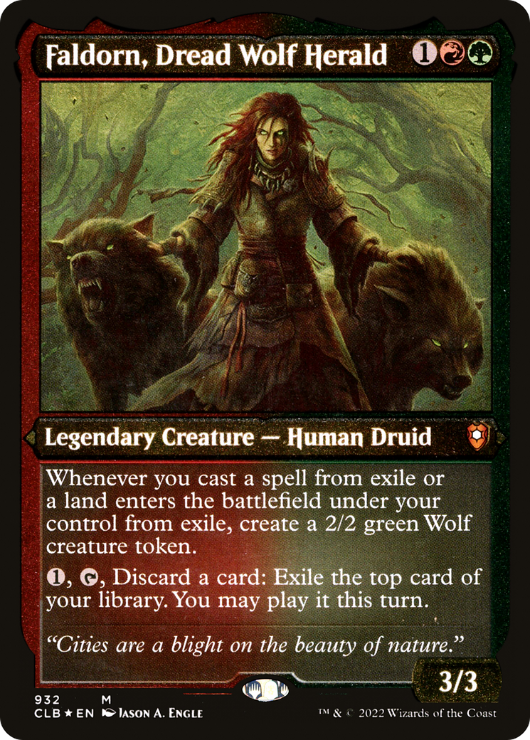 Faldorn, Dread Wolf Herald (V.3)⁣ - Commander Legends: Battle for Baldur's Gate: Extras⁣ (Special)⁣ [932]