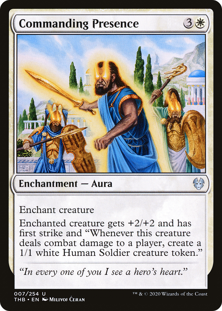 Commanding Presence⁣ - Theros Beyond Death⁣ (Uncommon)⁣ [7]