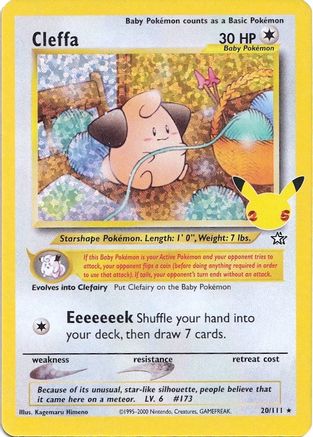 Cleffa 020/111  - Holofoil Celebrations Classic Collection - Classic Collection