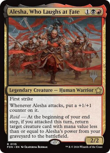 Alesha, Who Laughs at Fate (PPDFT-115P) - Foundations Promos Foil