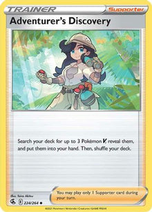 Adventurer's Discovery 224/264  - Reverse Holofoil SWSH08 Fusion Strike - Uncommon