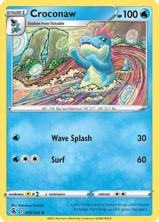 Croconaw 056/264  SWSH08 Fusion Strike - Uncommon