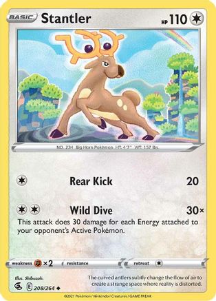 Stantler 208/264  SWSH08 Fusion Strike - Uncommon