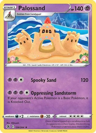 Palossand 126/264  SWSH08 Fusion Strike - Rare