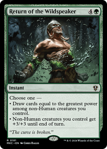 Return of the Wildspeaker⁣ - Commander: Murders at Karlov Manor⁣ (Rare)⁣ [181]