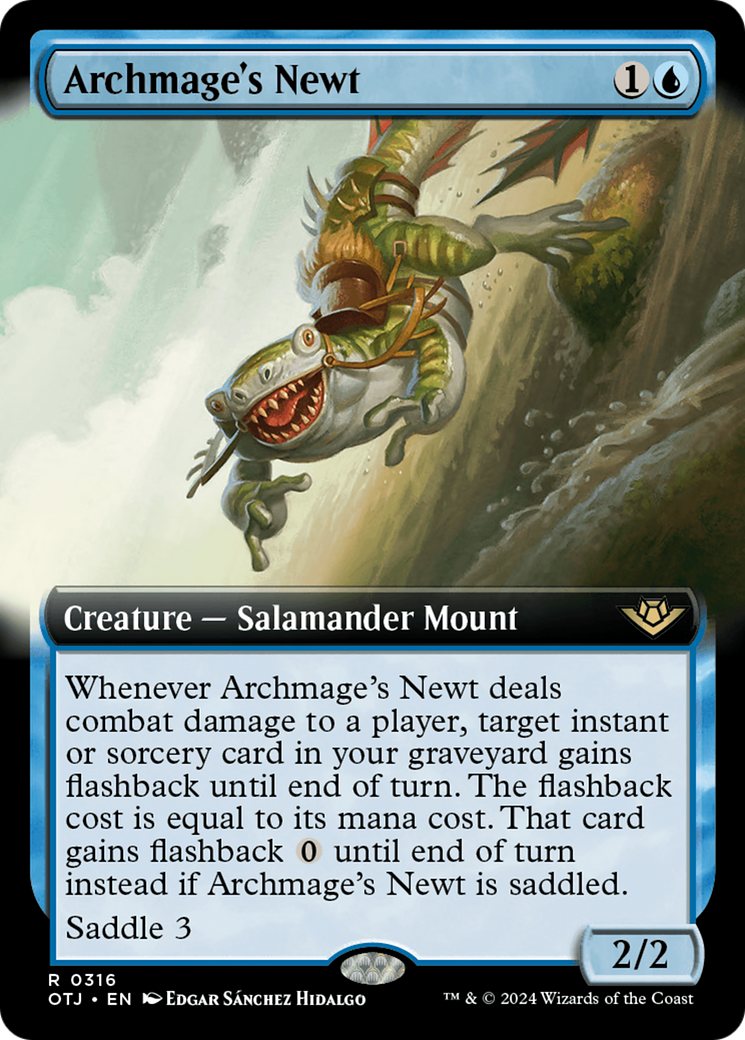 Archmage's Newt (Extended Art) (OTJ-316) - Outlaws of Thunder Junction: (Extended Art)