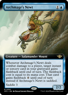 Archmage's Newt (Extended Art) (OTJ-316) - Outlaws of Thunder Junction: (Extended Art)