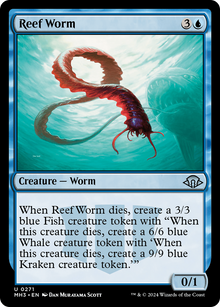 Reef Worm⁣ - Modern Horizons 3⁣ (Uncommon)⁣ [271]