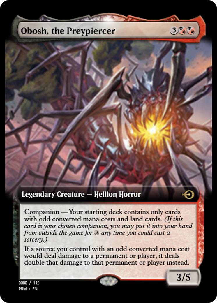 Obosh, the Preypiercer (PRM-80863) - Magic Online Promos: (companion) Foil