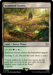 Scattered Groves⁣ - Commander: The Lord of the Rings: Tales of Middle-earth⁣ (Rare)⁣ [328]