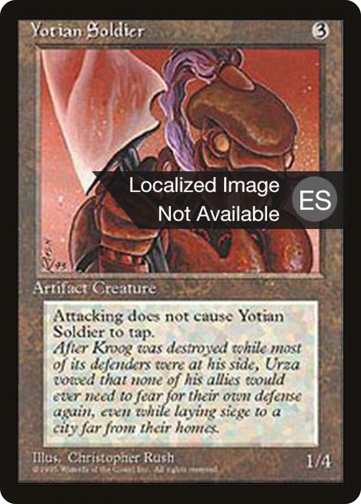 Yotian Soldier (4BB-) - Fourth Edition Foreign Black Border
