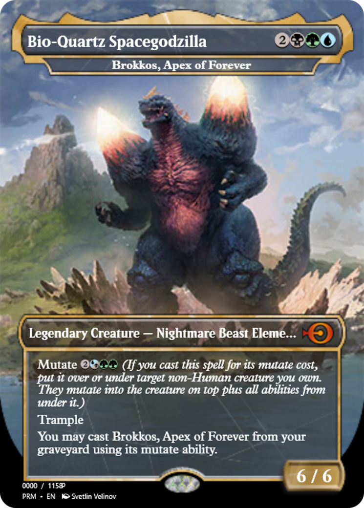 Brokkos, Apex of Forever (PRM-80909) - Magic Online Promos / Bio-Quartz Spacegodzilla