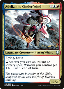 Adeliz, the Cinder Wind (PRE-190S) - Dominaria Promos Foil