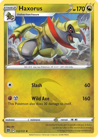 Haxorus 112/172  SWSH09 Brilliant Stars - Rare