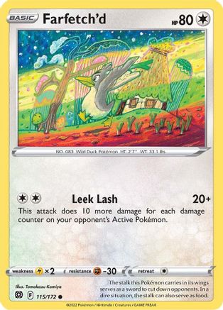 Farfetch'd 115/172  SWSH09 Brilliant Stars - Common