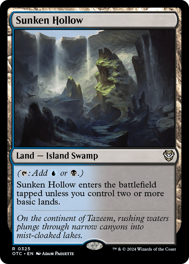 Sunken Hollow⁣ - Commander: Outlaws of Thunder Junction⁣ (Rare)⁣ [325]