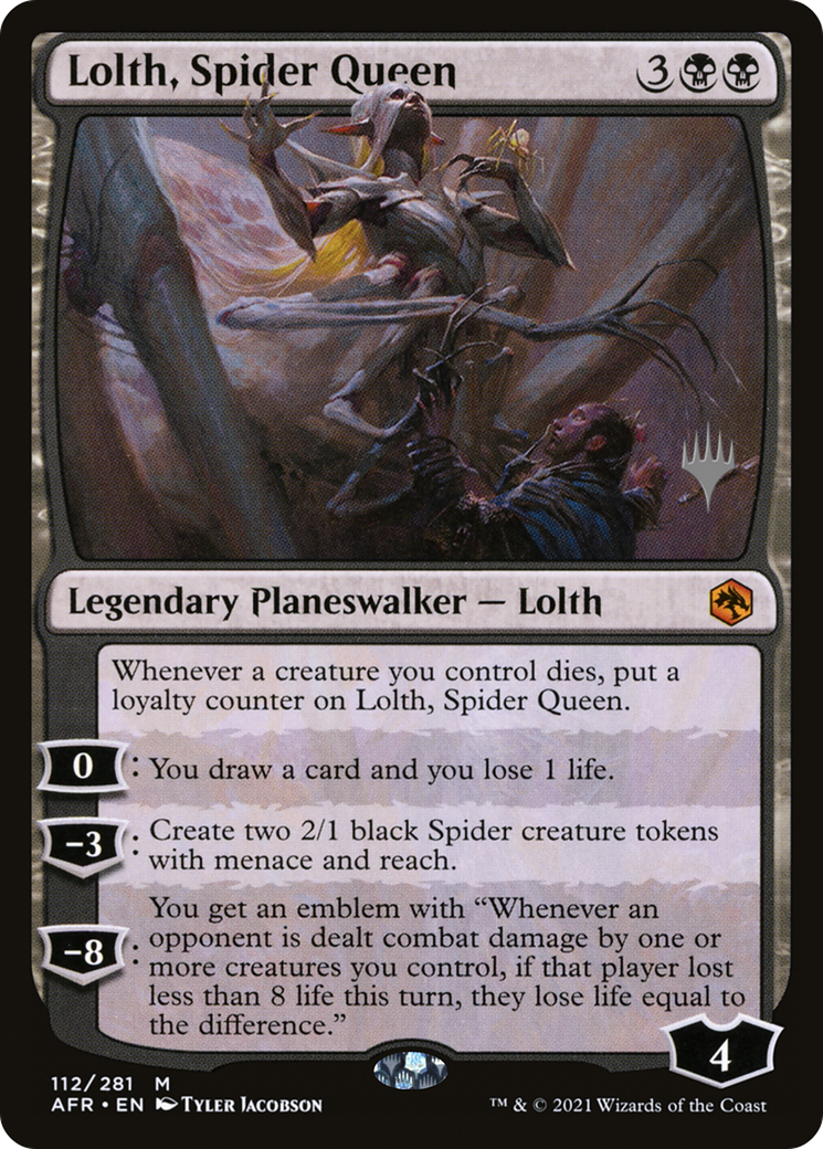 Lolth, Spider Queen (PPAFR-112) - Adventures in the Forgotten Realms Promos