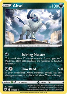 Absol 097/189  - Holofoil SWSH10 Astral Radiance - Holo Rare