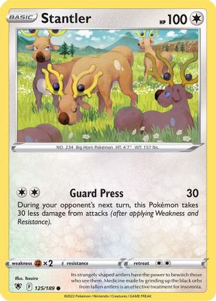 Stantler 125/189  SWSH10 Astral Radiance - Common