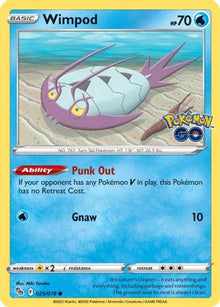 Wimpod 025/078  - Reverse Holofoil Pokemon GO - Common