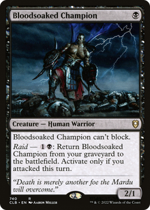 Bloodsoaked Champion⁣ - Commander Legends: Battle for Baldur's Gate: Extras⁣ (Rare)⁣ [740]