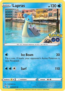 Lapras 023/078  - Reverse Holofoil Pokemon GO - Holo Rare