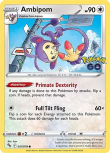 Ambipom 057/078  - Reverse Holofoil Pokemon GO - Common