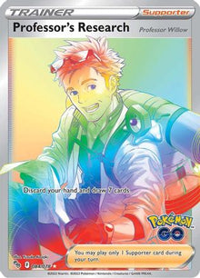 Professor's Research (Secret) 084/078  - Holofoil Pokemon GO - Secret Rare