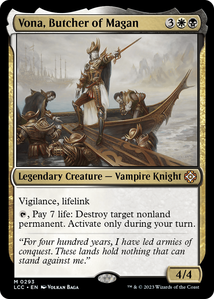 Vona, Butcher of Magan⁣ - Commander: The Lost Caverns of Ixalan⁣ (Mythic)⁣ [293]