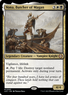 Vona, Butcher of Magan⁣ - Commander: The Lost Caverns of Ixalan⁣ (Mythic)⁣ [293]