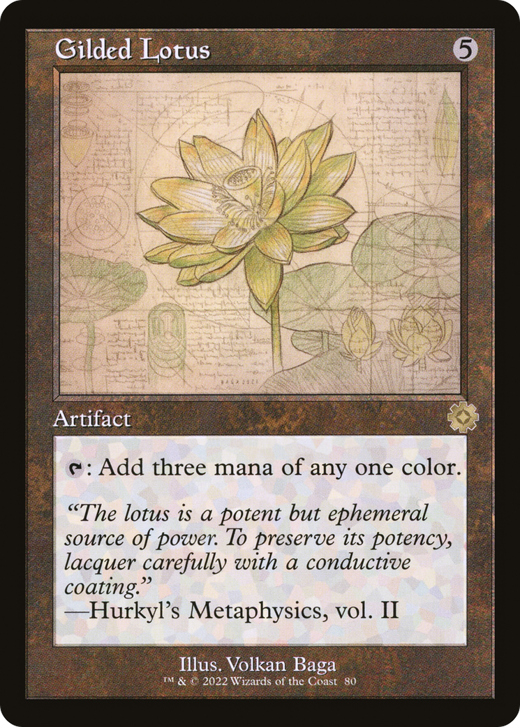 Gilded Lotus (Schematic) (BRR-080) - The Brothers' War Retro Artifacts