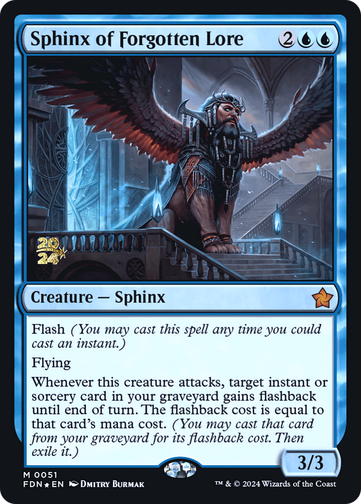 Sphinx of Forgotten Lore (PRE-51S) - Foundations Promos Foil