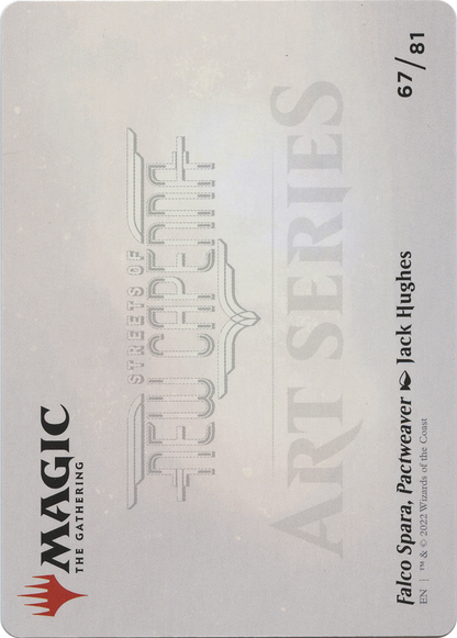 Falco Spara, Pactweaver // Falco Spara, Pactweaver (ASNC-067) - New Capenna Art Series (Borderless) Foil