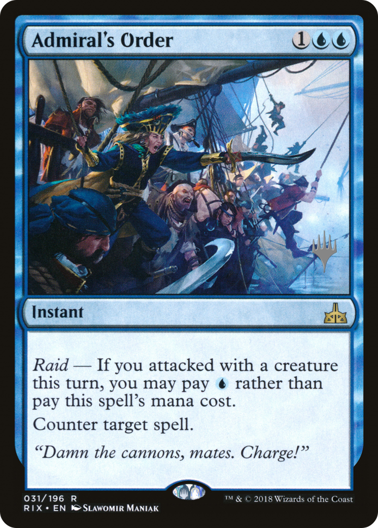Admiral's Order (PPM20-031) - Rivals of Ixalan Promos Foil