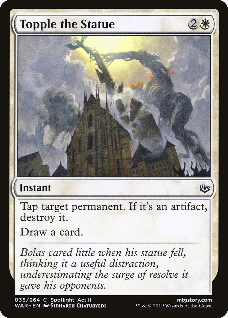 Topple the Statue⁣ - War of the Spark⁣ (Common)⁣ [35]