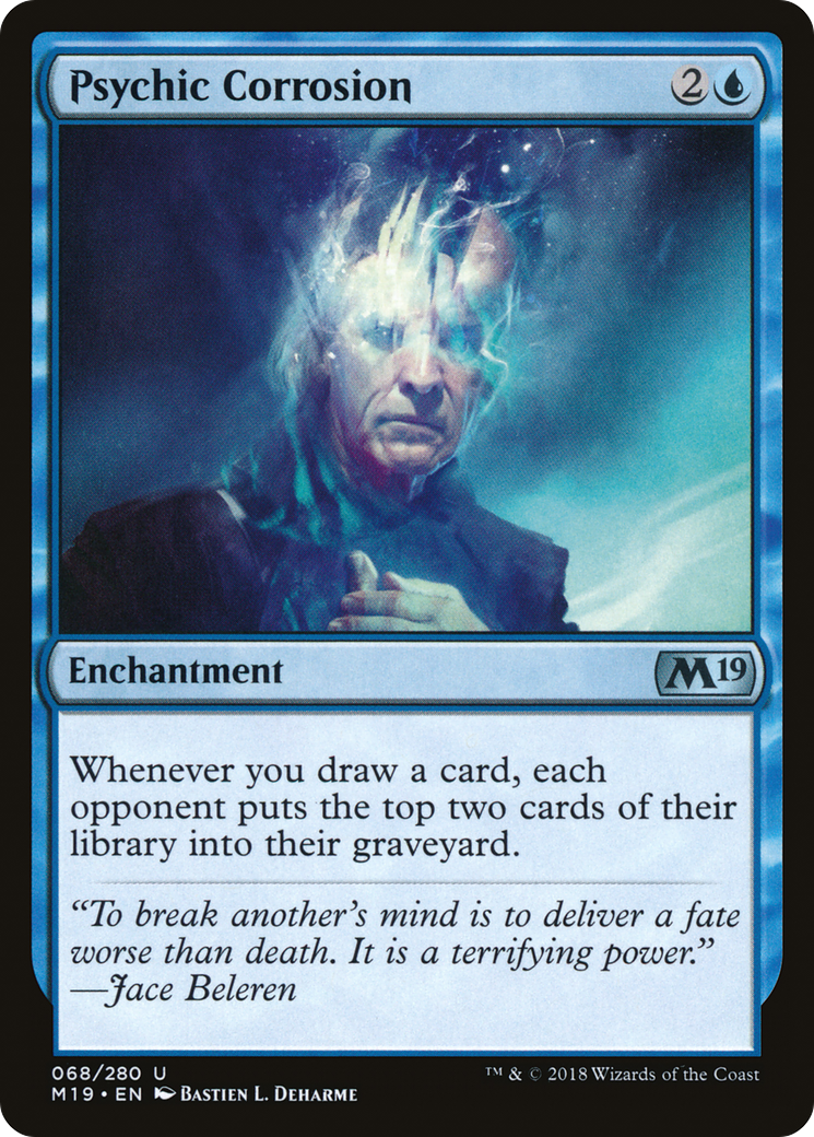 Psychic Corrosion (M19-068) - Core Set 2019 Foil