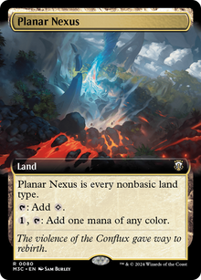 Planar Nexus (V.1)⁣ - Commander: Modern Horizons 3: Extras⁣ (Rare)⁣ [80]