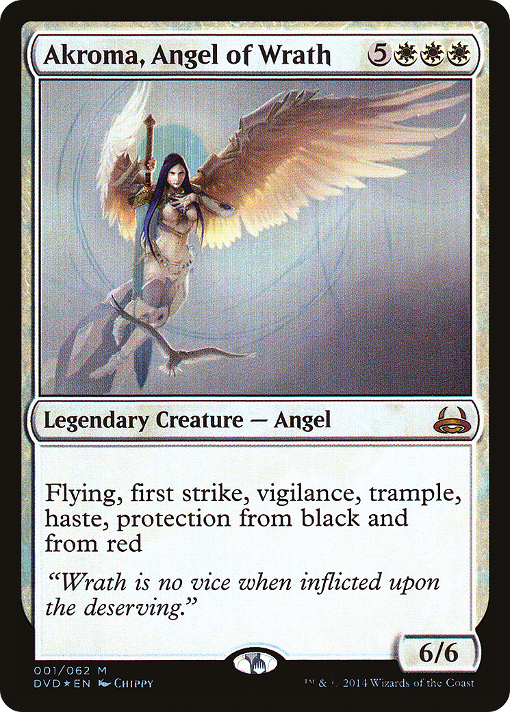 Akroma, Angel of Wrath (DD3-001) - Duel Decks Anthology: Divine vs. Demonic Foil