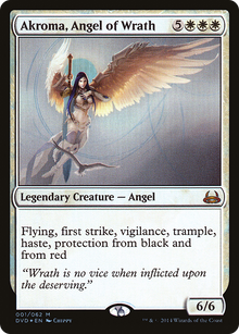Akroma, Angel of Wrath (DD3-001) - Duel Decks Anthology: Divine vs. Demonic Foil
