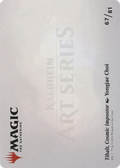 Tibalt, Cosmic Impostor // Tibalt, Cosmic Impostor (AKHM-067) - Kaldheim Art Series (Borderless) Foil