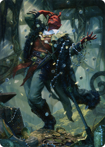 Tibalt, Cosmic Impostor // Tibalt, Cosmic Impostor (AKHM-067) - Kaldheim Art Series (Borderless)