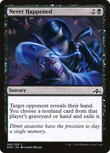 Never Happened (GRN-080) - Guilds of Ravnica Foil