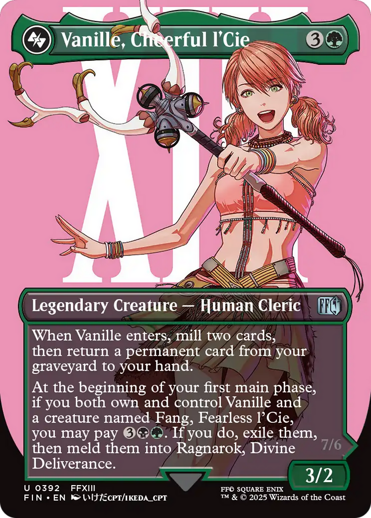 Vanille, Cheerful l'Cie (FIN-392) - FINAL FANTASY (Borderless)